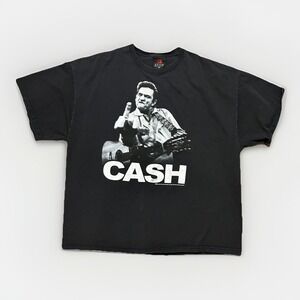 Cash Shirt Mens 2XL Black Graphic Zion Rootswear Music Band Photo Tee 2009